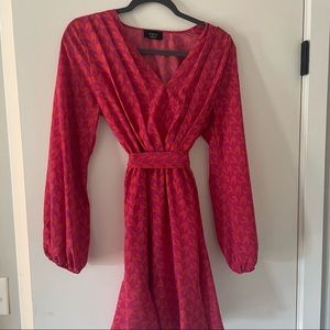 Vici Collection pink long sleeve mini dress